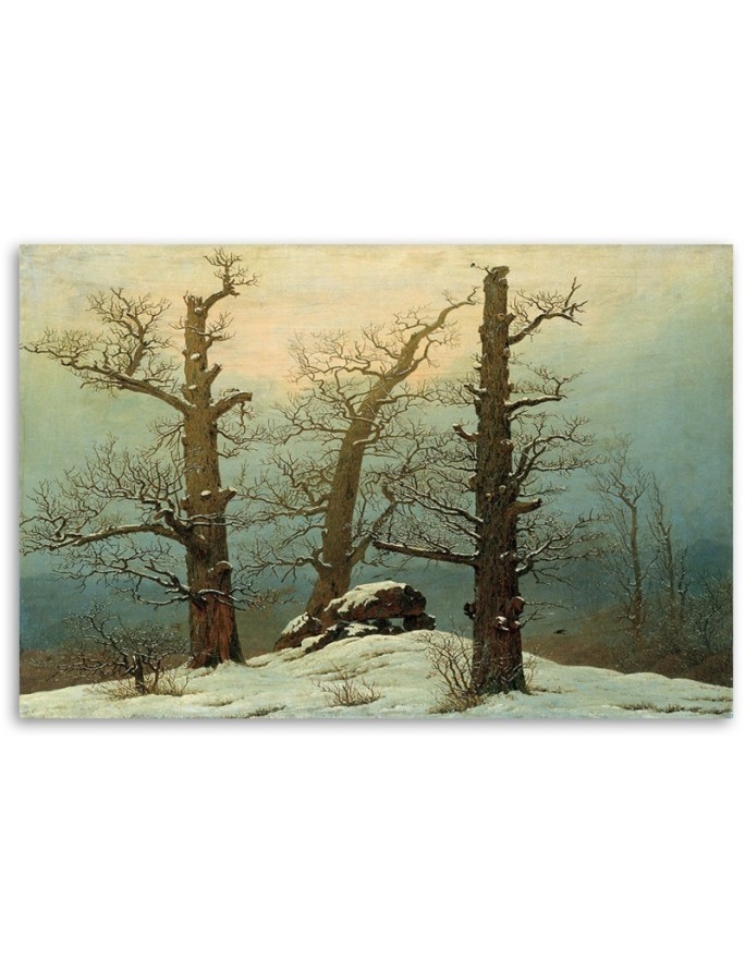 Obraz na płótnie - Cairn in Snow - Caspar David Friedrich | FEEBY