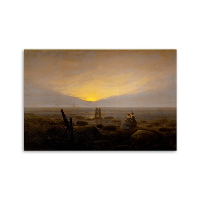 Bild - Mondaufgang über dem Meer - Caspar David Friedrich | Feeby
