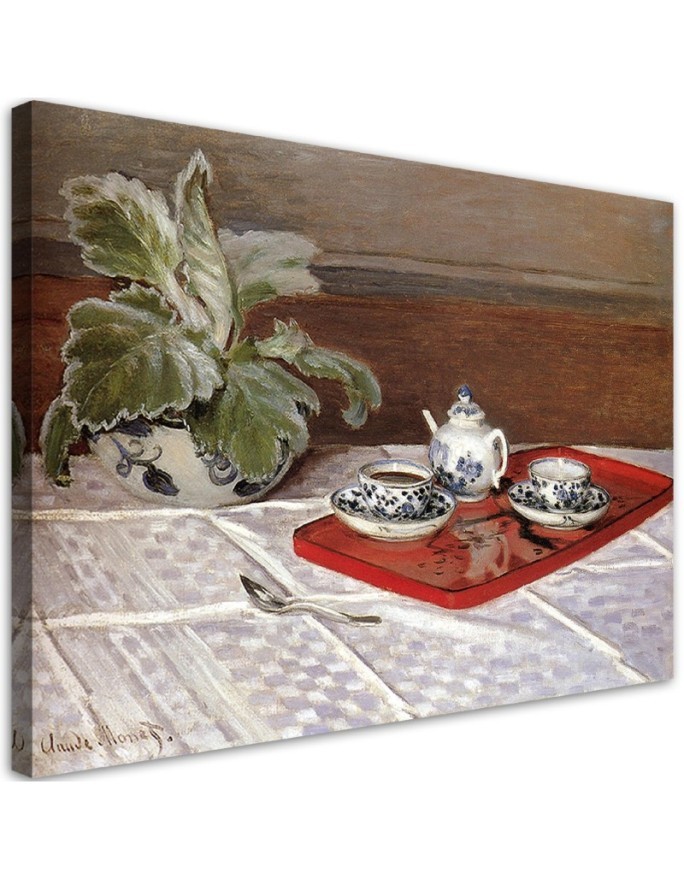 Leinwandbild - Stillleben Teeservice - Claude Monet | Feeby