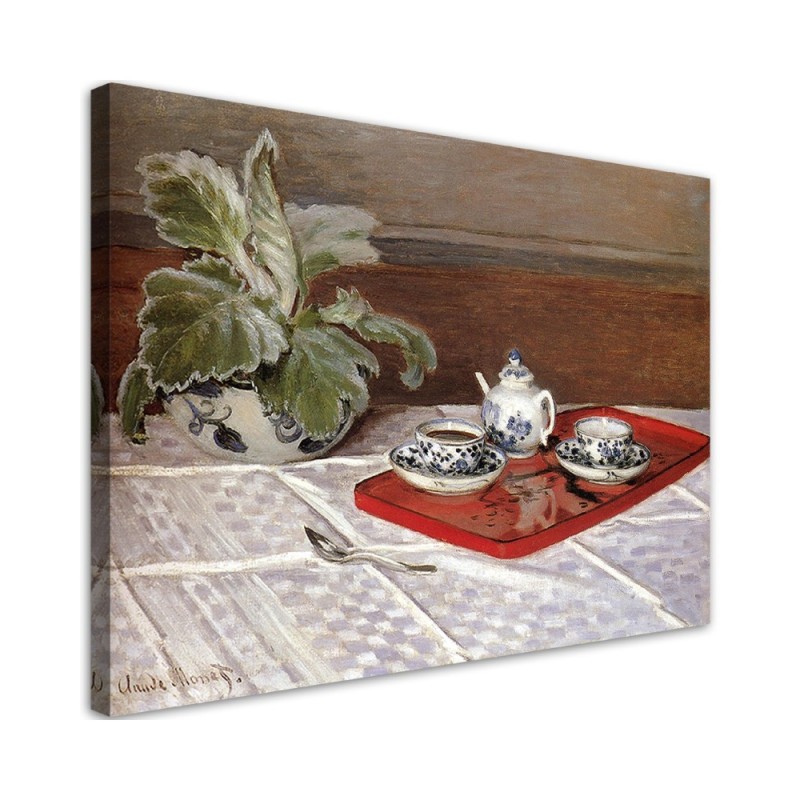 Leinwandbild - Stillleben Teeservice - Claude Monet | Feeby