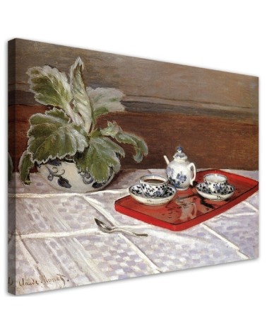 Leinwandbild - Stillleben Teeservice - Claude Monet | Feeby