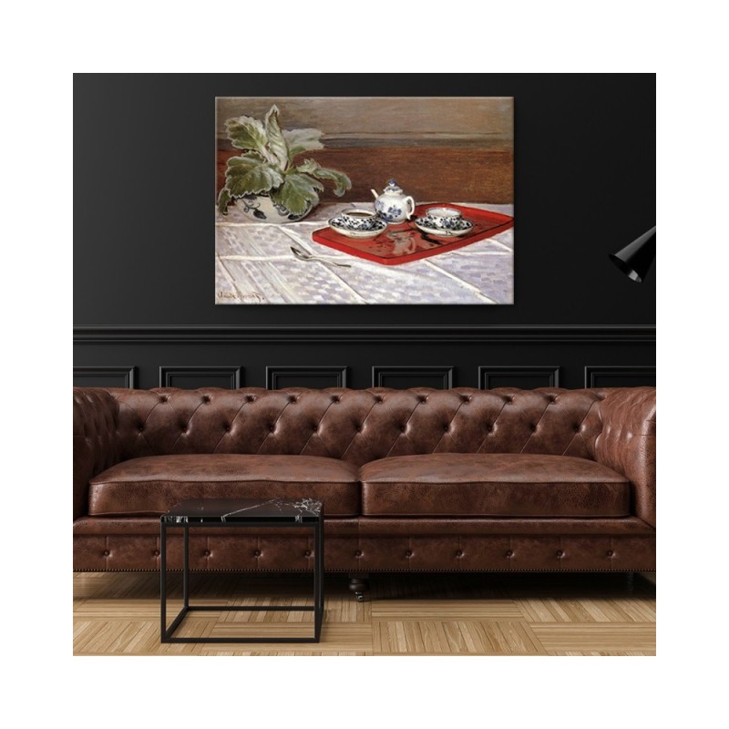 Leinwandbild - Stillleben Teeservice - Claude Monet | Feeby
