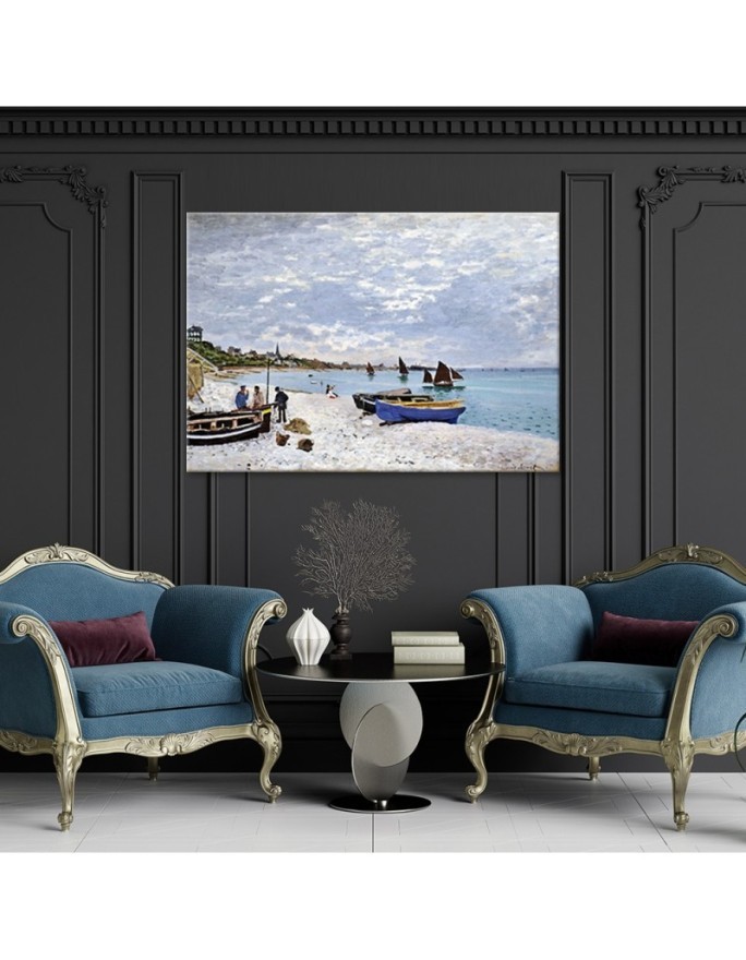 Reprodukcja obrazu - Plaża w Sainte Adresse - Claude Monet | FEEBY