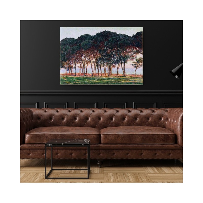 Leinwandbild - Unter den Kiefern - Claude Monet | Feeby