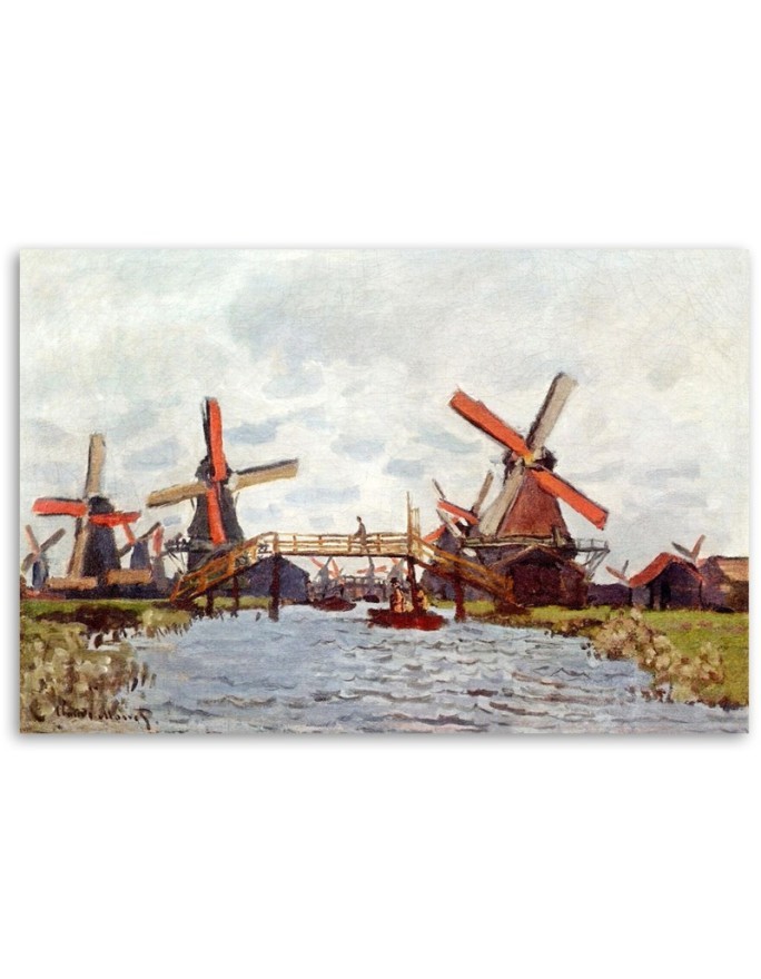 Obraz na płótnie - Młyn nieopodal Zaandam - Claude Monet | FEEBY
