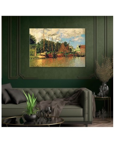 Leinwandbild - Boote in Zaandam - Claude Monet | Feeby