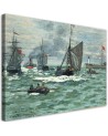 Obraz reprodukcja - Wejście do portu w Hawrze - Claude Monet | FEEBY