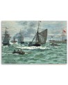 Obraz reprodukcja - Wejście do portu w Hawrze - Claude Monet | FEEBY