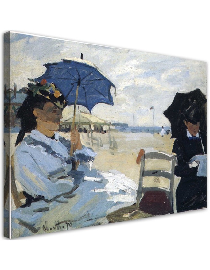 Leinwandbild - Der Strand von Trouville - Claude Monet | Feeby