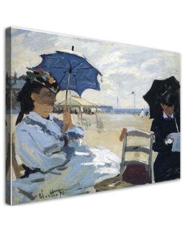Leinwandbild - Der Strand von Trouville - Claude Monet | Feeby