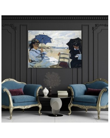 Leinwandbild - Der Strand von Trouville - Claude Monet | Feeby