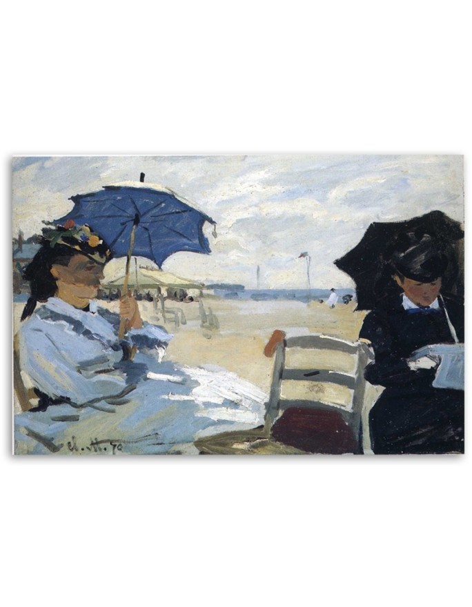 Obraz na płótnie - Plaża w Trouville - Claude Monet | FEEBY