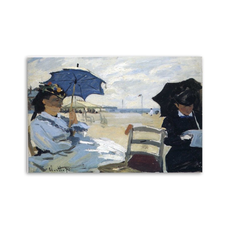 Leinwandbild - Der Strand von Trouville - Claude Monet | Feeby