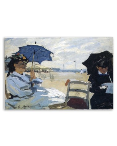 Leinwandbild - Der Strand von Trouville - Claude Monet | Feeby