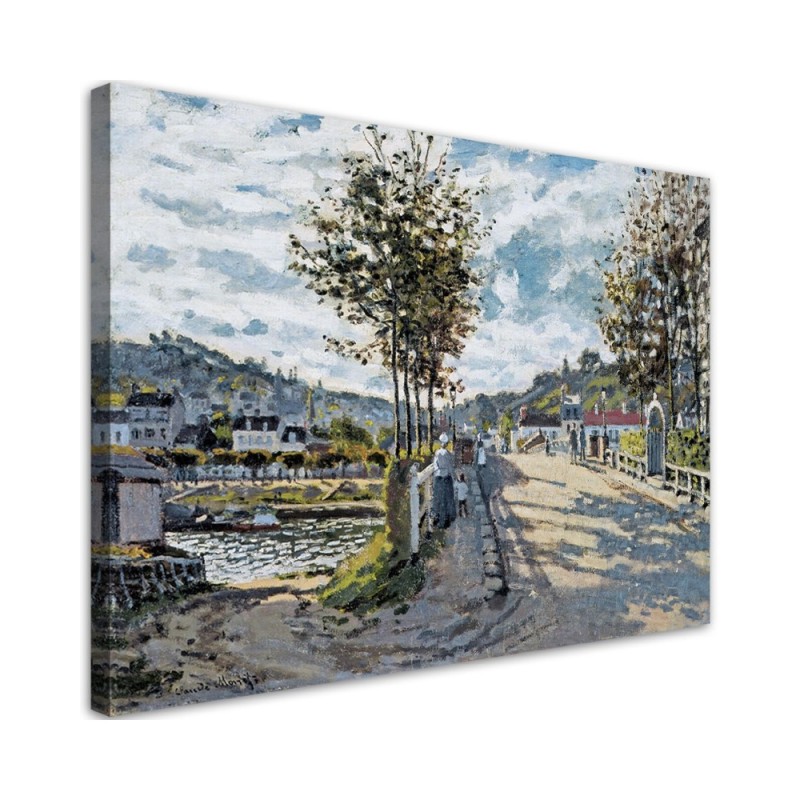 Leinwandbild - Die Brücke von Bougival - Claude Monet | Feeby