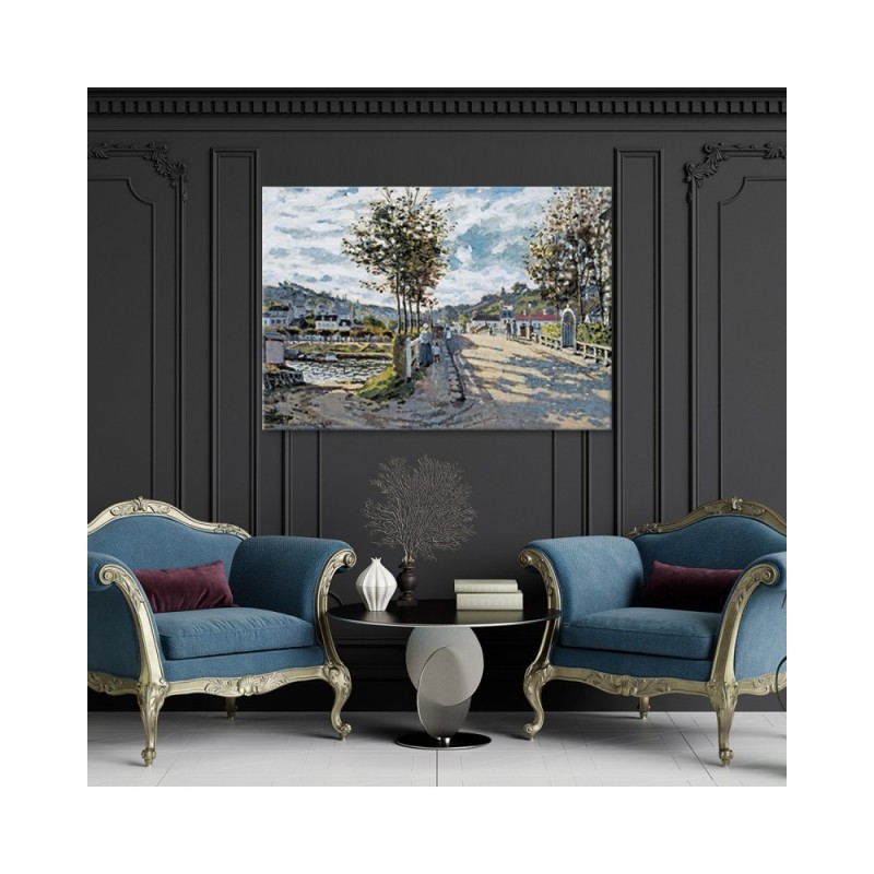 Leinwandbild - Die Brücke von Bougival - Claude Monet | Feeby