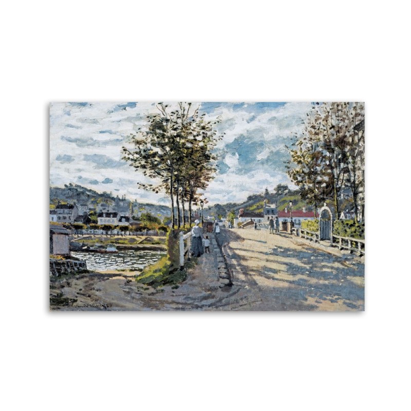 Leinwandbild - Die Brücke von Bougival - Claude Monet | Feeby