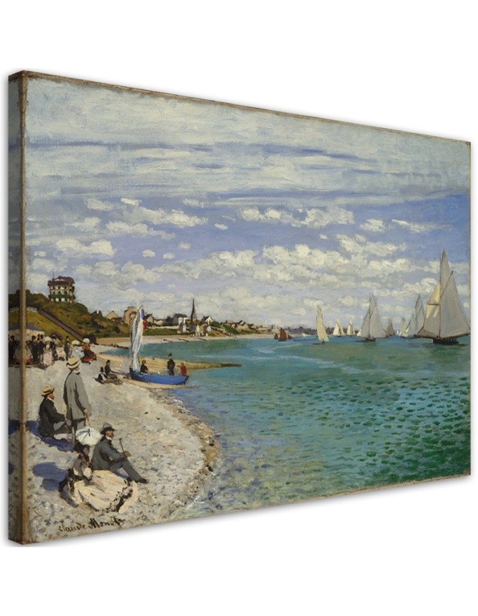 Leinwandbild - Regatta in Sainte Adresse - Claude Monet | Feeby