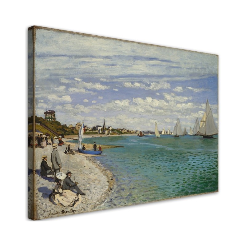 Leinwandbild - Regatta in Sainte Adresse - Claude Monet | Feeby