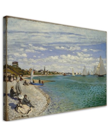 Leinwandbild - Regatta in Sainte Adresse - Claude Monet | Feeby