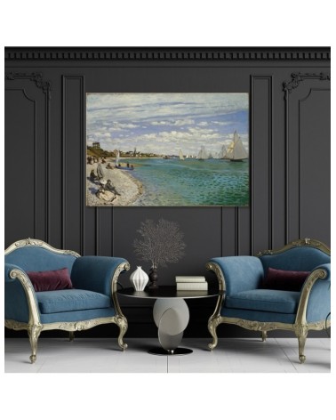 Leinwandbild - Regatta in Sainte Adresse - Claude Monet | Feeby