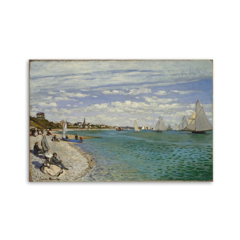 Leinwandbild - Regatta in Sainte Adresse - Claude Monet | Feeby