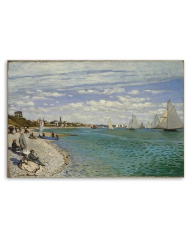 Leinwandbild - Regatta in Sainte Adresse - Claude Monet | Feeby