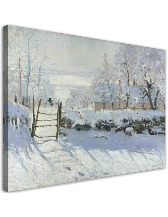 Modernes Wandbild - Die Elster - Claude Monet | Feeby