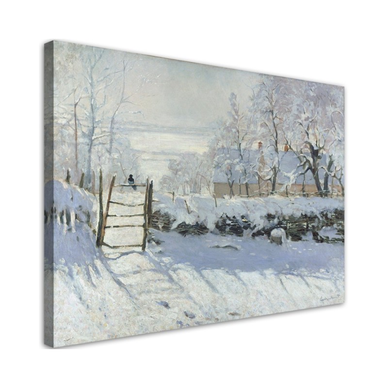 Modernes Wandbild - Die Elster - Claude Monet | Feeby