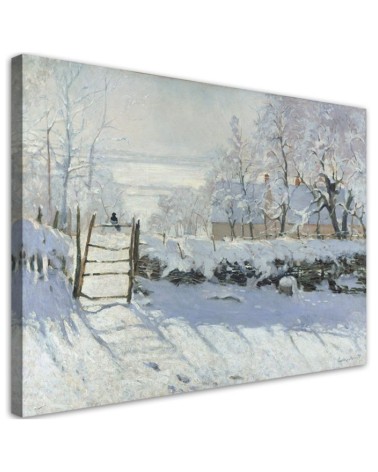 Modernes Wandbild - Die Elster - Claude Monet | Feeby