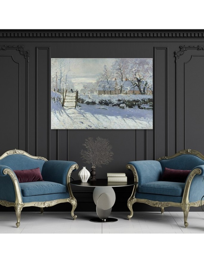 Obraz na płótnie - The Magpie - Claude Monet | FEEBY