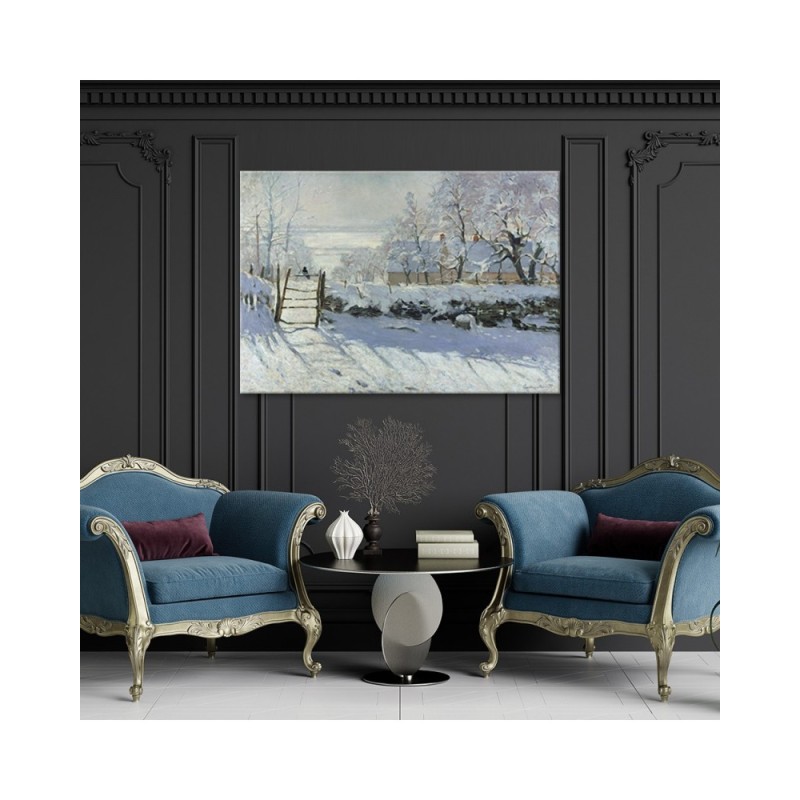 Modernes Wandbild - Die Elster - Claude Monet | Feeby