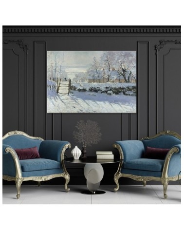 Modernes Wandbild - Die Elster - Claude Monet | Feeby