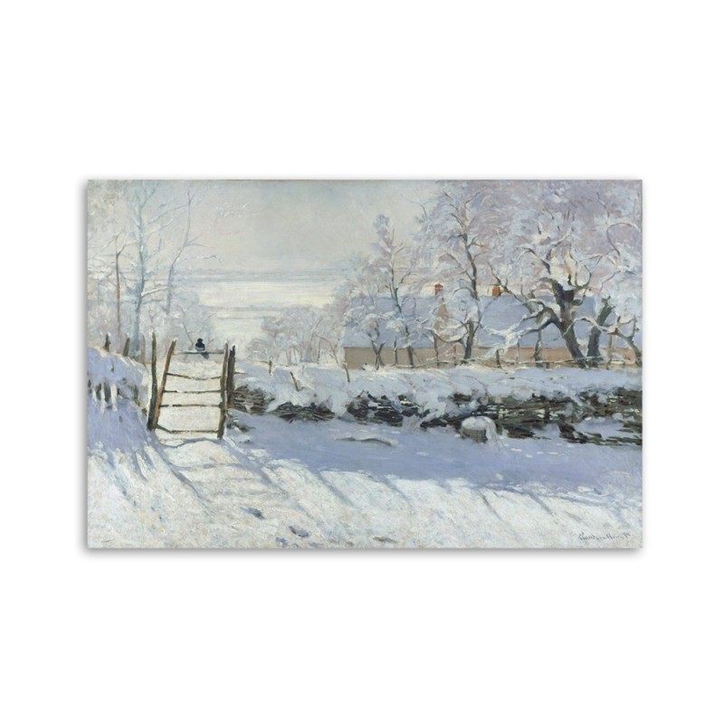 Modernes Wandbild - Die Elster - Claude Monet | Feeby