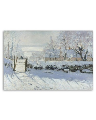 Modernes Wandbild - Die Elster - Claude Monet | Feeby