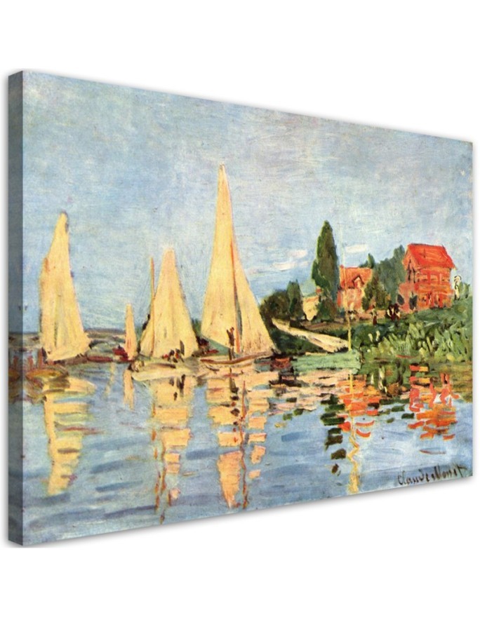 Bild auf Leinwand - Regatta in Argenteuil - Claude Monet | Feeby