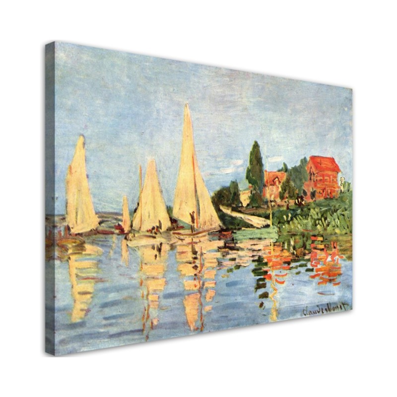 Bild auf Leinwand - Regatta in Argenteuil - Claude Monet | Feeby