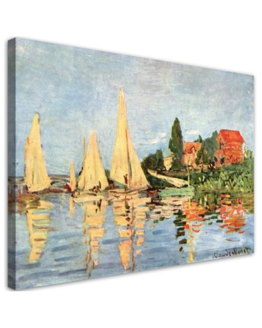Bild auf Leinwand - Regatta in Argenteuil - Claude Monet | Feeby