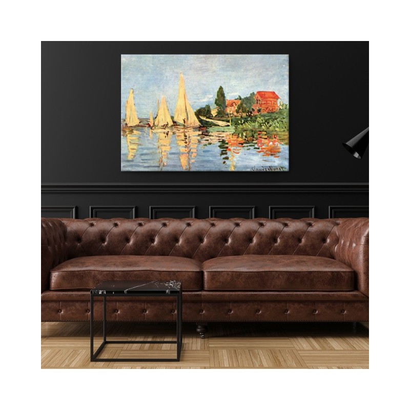 Bild auf Leinwand - Regatta in Argenteuil - Claude Monet | Feeby