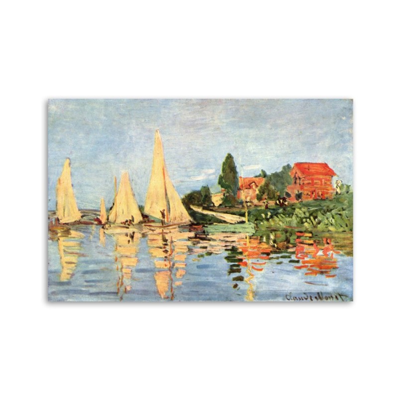 Bild auf Leinwand - Regatta in Argenteuil - Claude Monet | Feeby