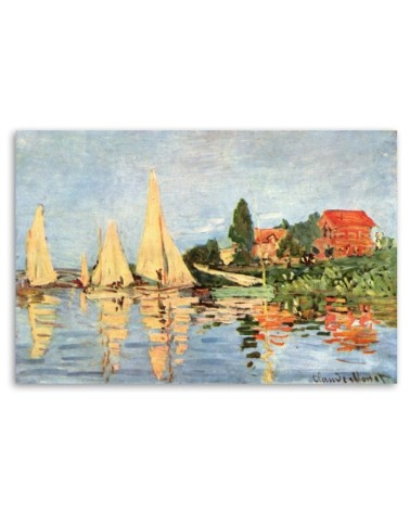Bild auf Leinwand - Regatta in Argenteuil - Claude Monet | Feeby