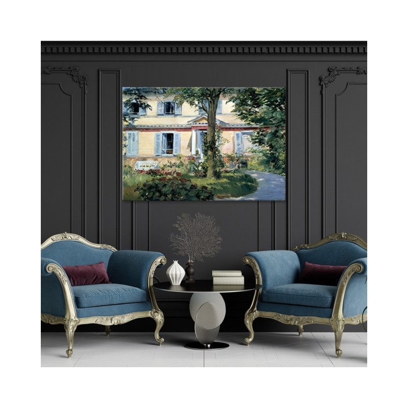 Bild - Reproduktion des Gemäldes Landhaus in Rueil - Manet | Feeby