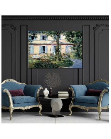 Bild - Reproduktion des Gemäldes Landhaus in Rueil - Manet | Feeby