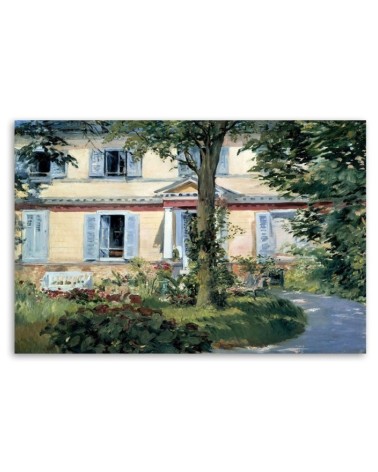 Bild - Reproduktion des Gemäldes Landhaus in Rueil - Manet | Feeby