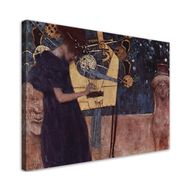 Bild - Reproduktion des Gemäldes Musik - Gustav Klimt | Feeby