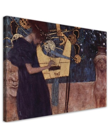 Bild - Reproduktion des Gemäldes Musik - Gustav Klimt | Feeby