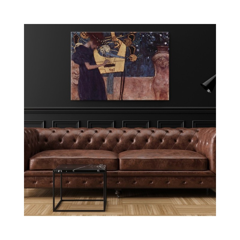 Bild - Reproduktion des Gemäldes Musik - Gustav Klimt | Feeby