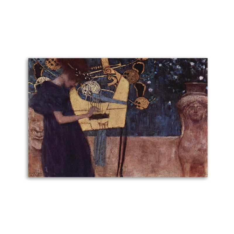 Bild - Reproduktion des Gemäldes Musik - Gustav Klimt | Feeby