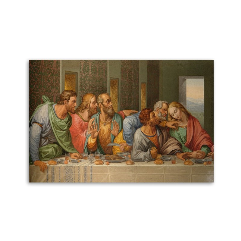 Leinwandbild - Das letzte Abendmahl - Leonardo da Vinci | Feeby