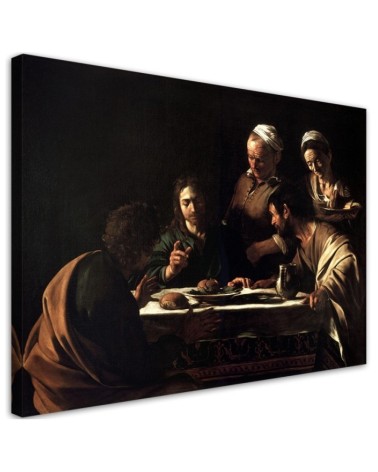 Wandbild für Wohnzimmer - Abendmahl in Emmaus - Caravaggio | Feeby